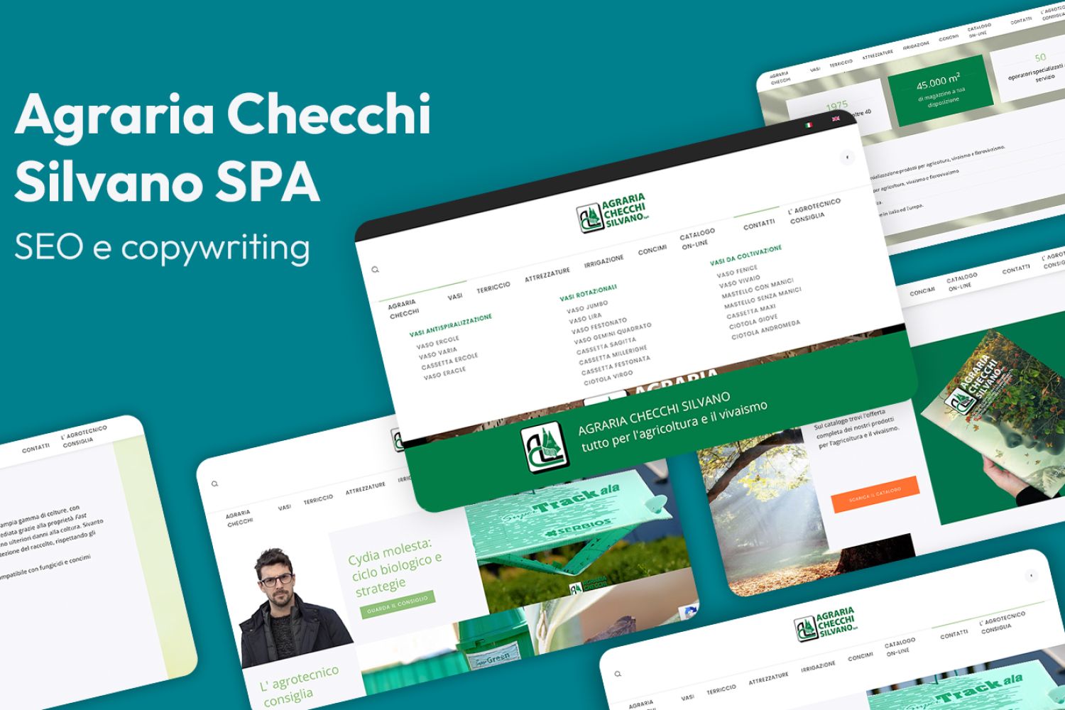 Seo e contenuti per Agraria Checchi Silvano Spa