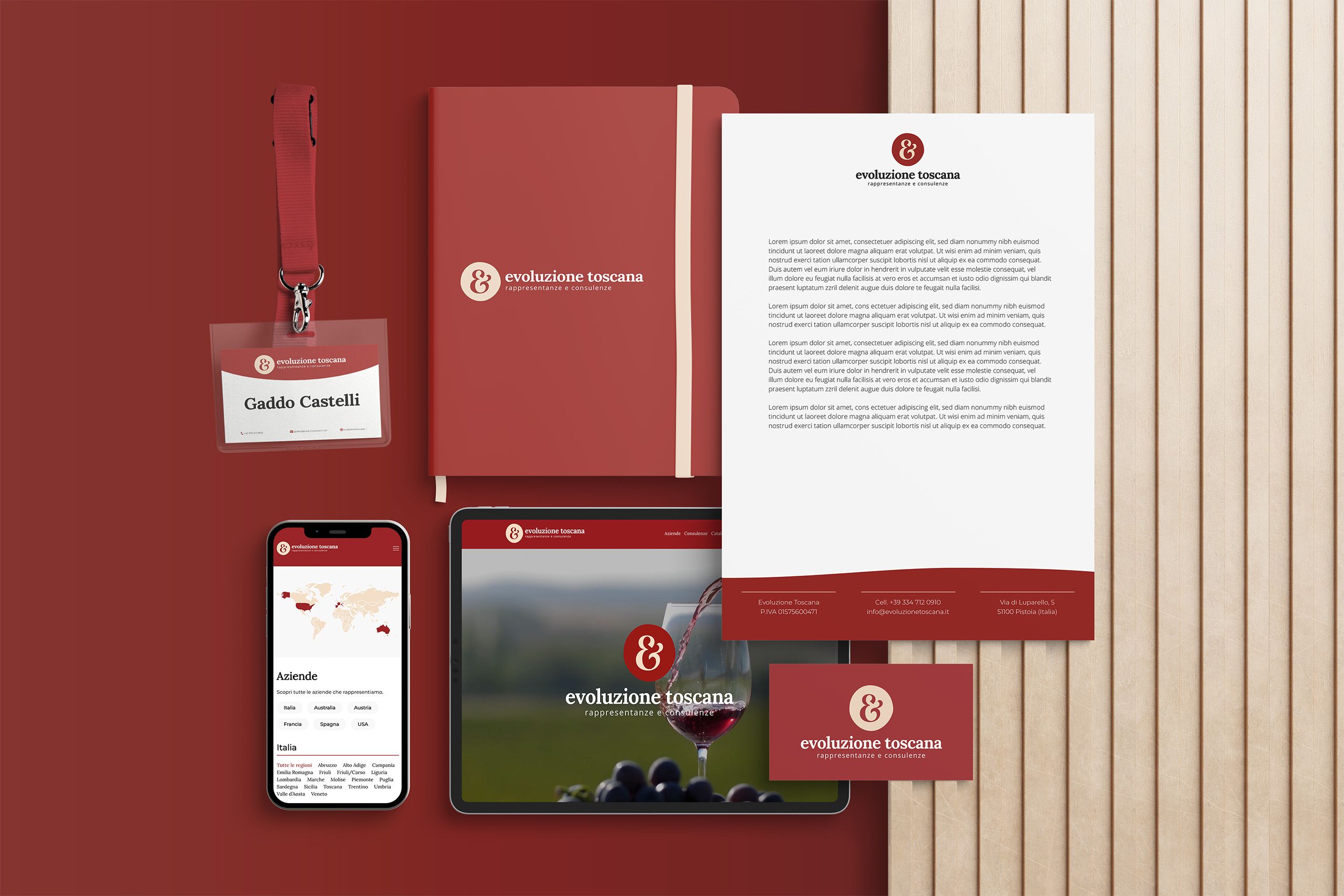 Identità visiva per il wine & food - Evoluzione Toscana