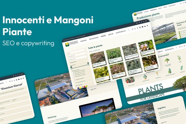 Architettura SEO e copywriting per vivaista Innocenti e Mangoni
